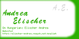 andrea elischer business card